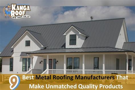 top metal roofing manufacturers